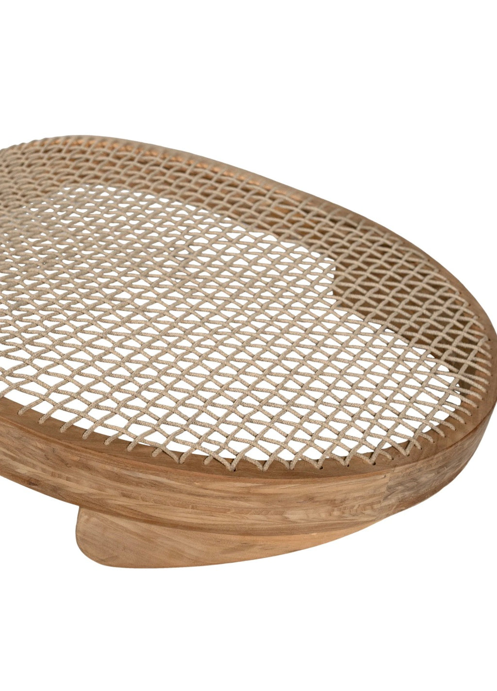 Corfu Curved Sun Lounger | Natural