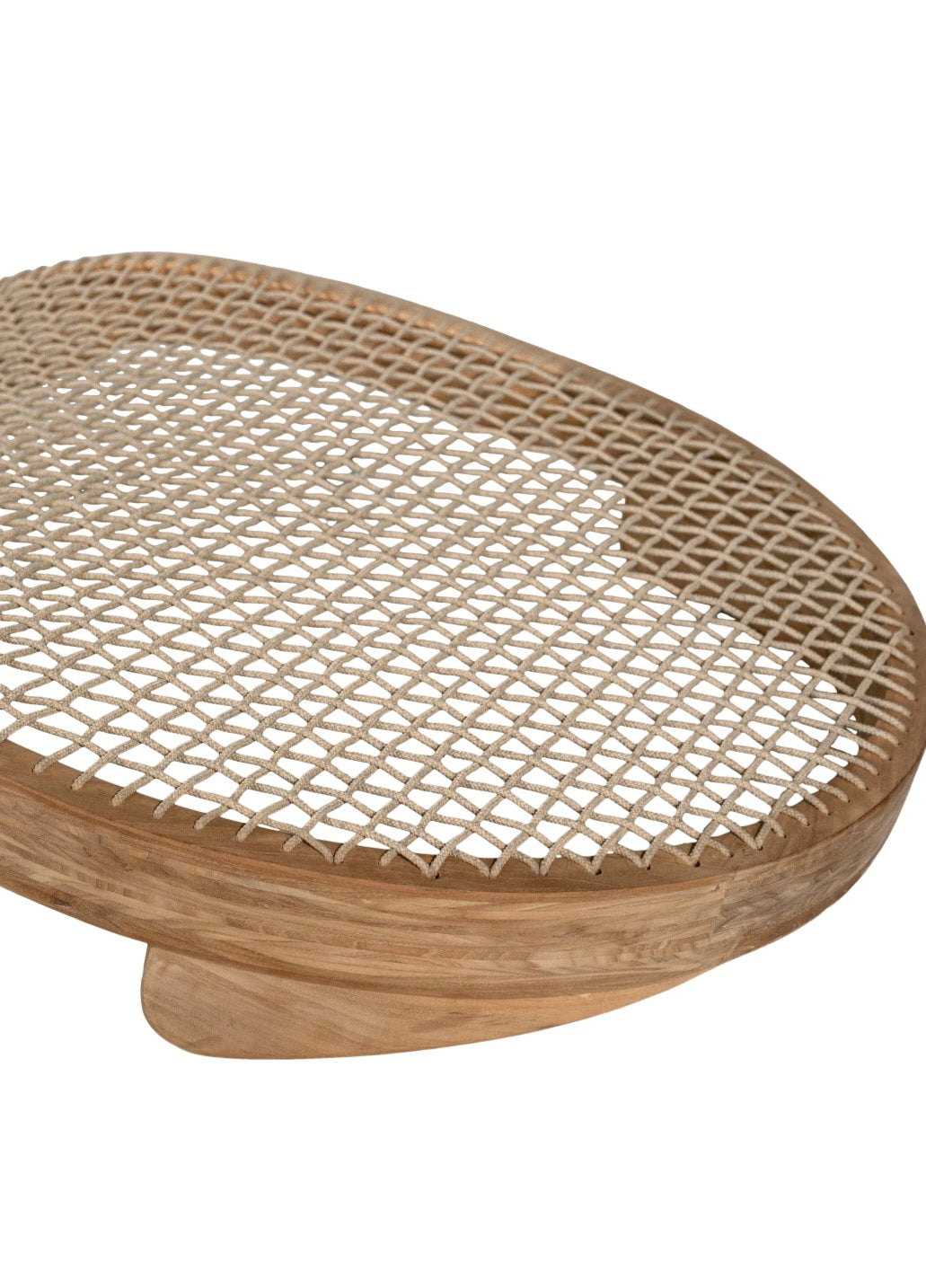Corfu Curved Sun Lounger | Natural