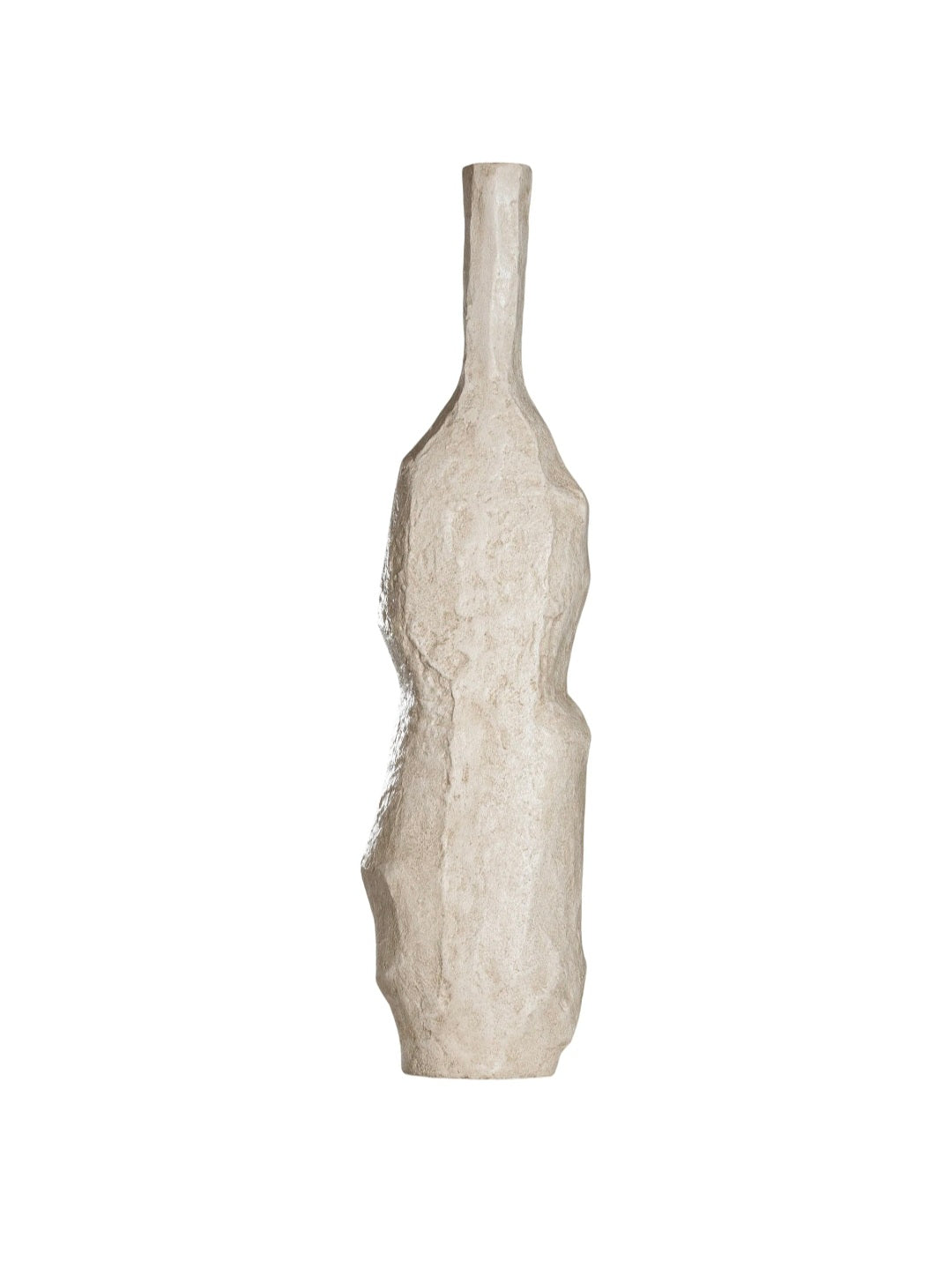Mazuri Sculptural Vase White Wash (Medium)