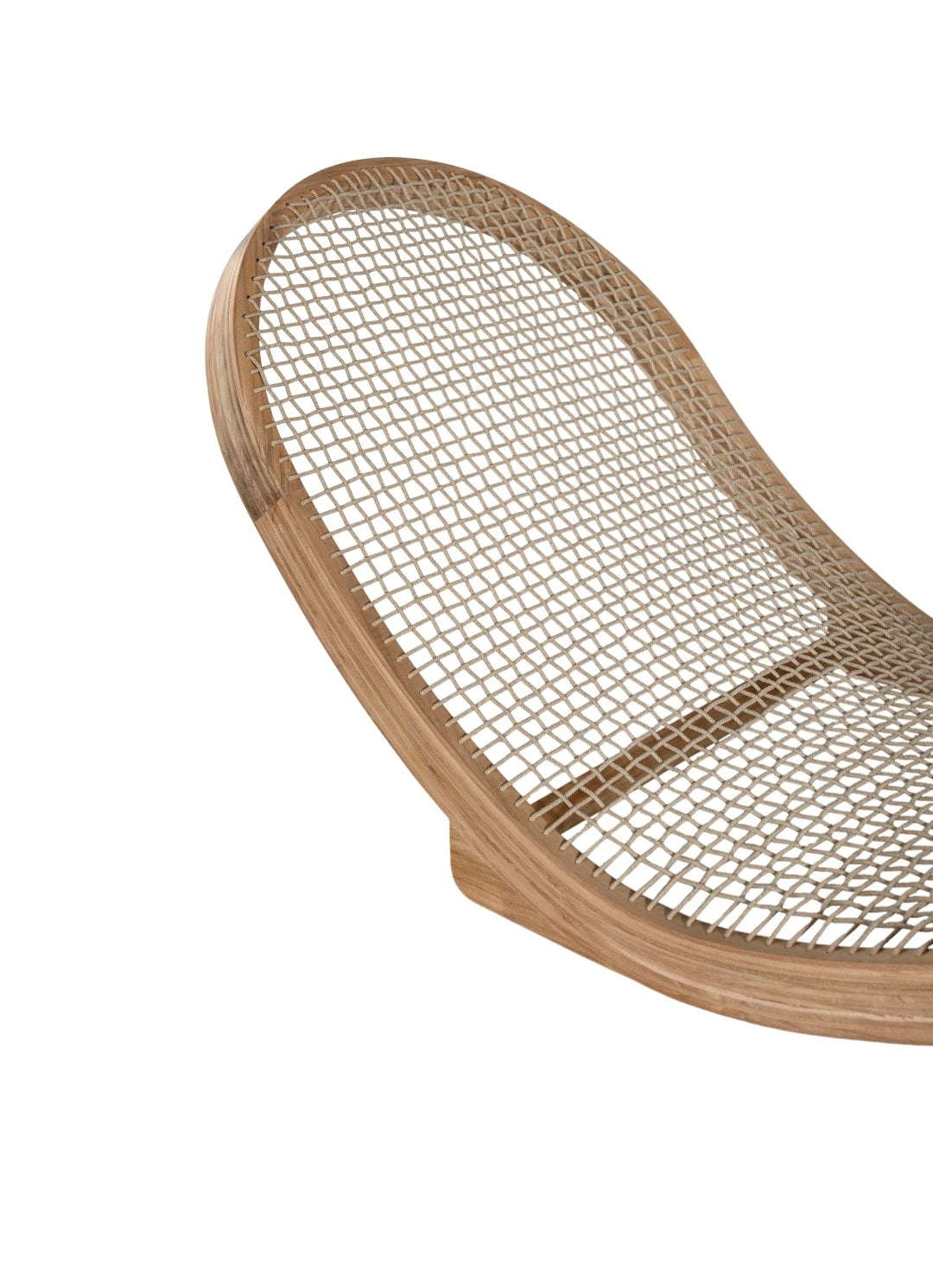 Corfu Curved Sun Lounger | Natural
