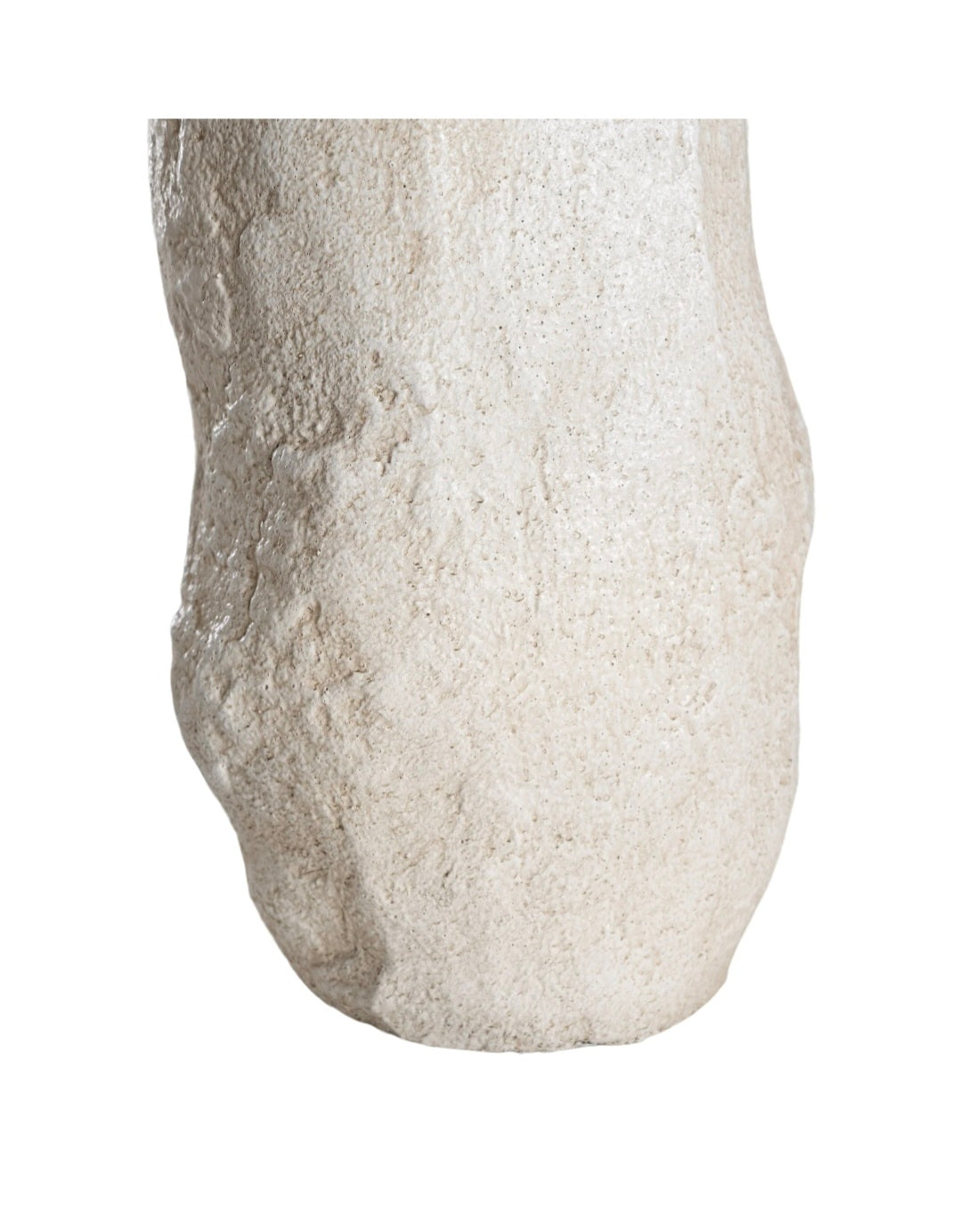 Mazuri Sculptural Vase White Wash (Medium)