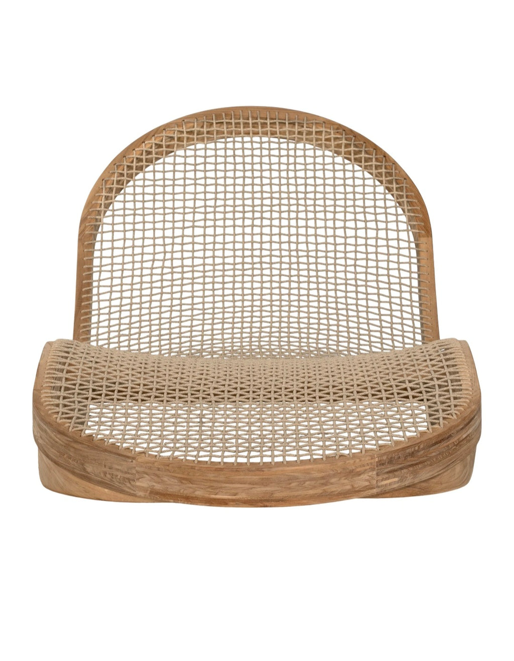Corfu Curved Sun Lounger | Natural