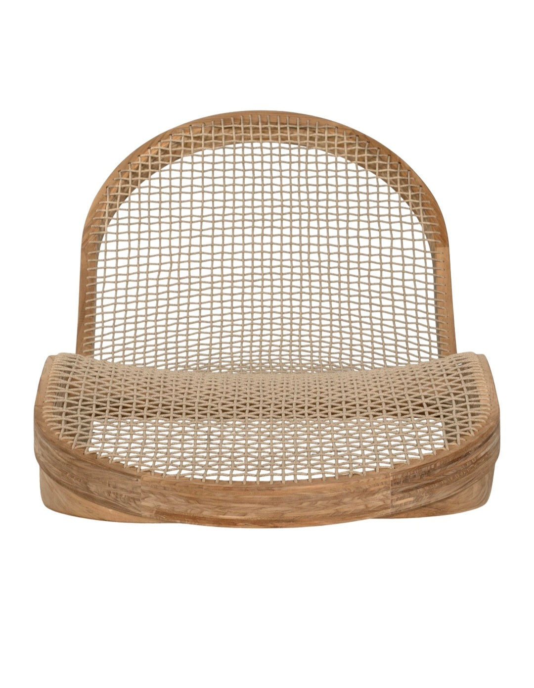 Corfu Curved Sun Lounger | Natural