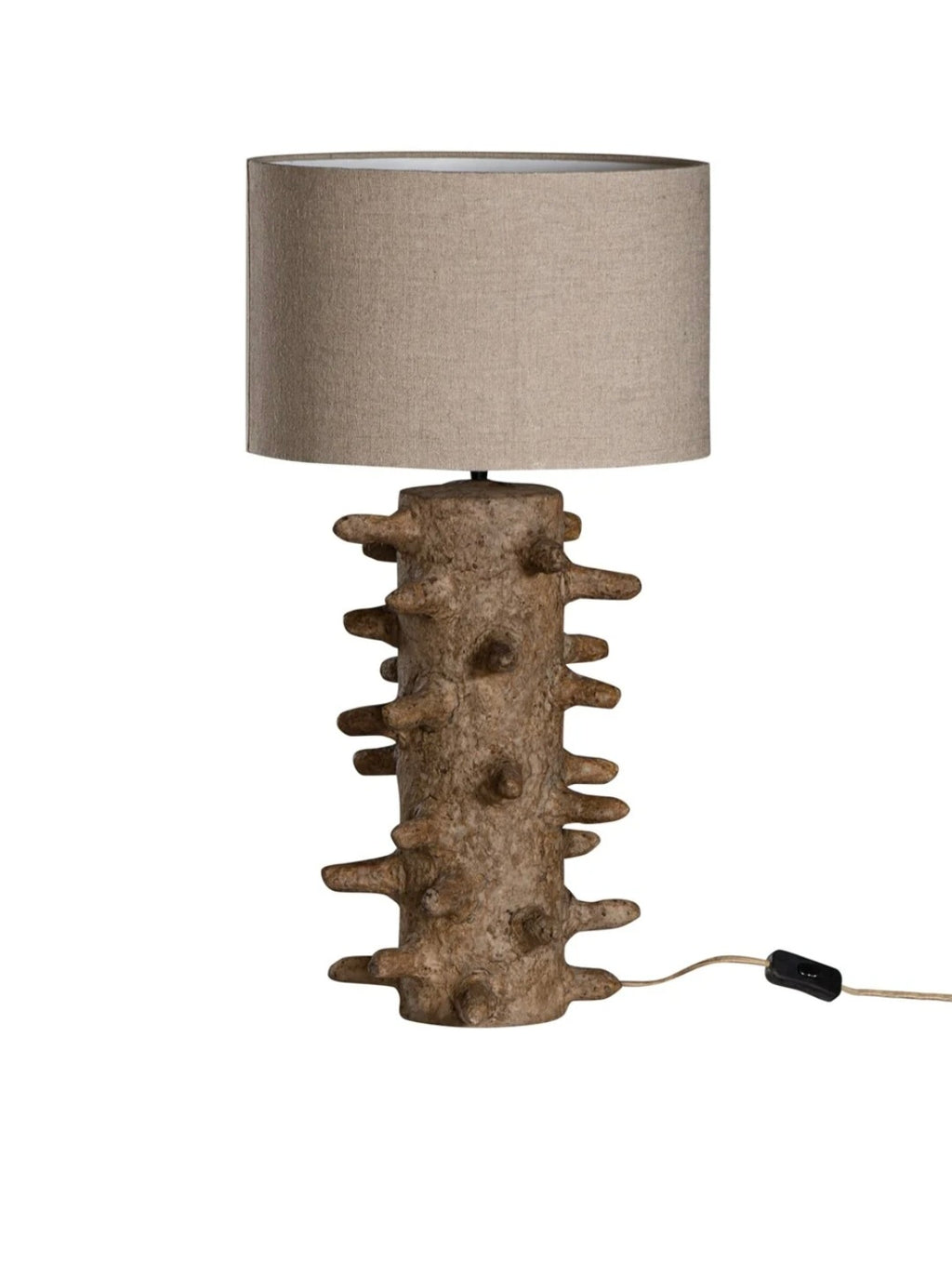 Liwa Sculptural Composite Table Lamp – Dark Roast