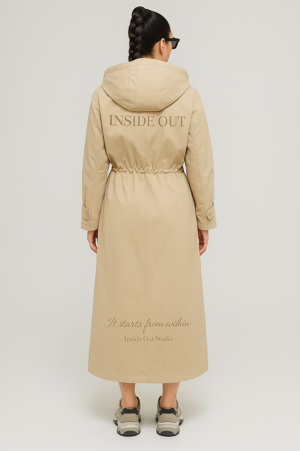 The Keffiyeh Luxe Trench