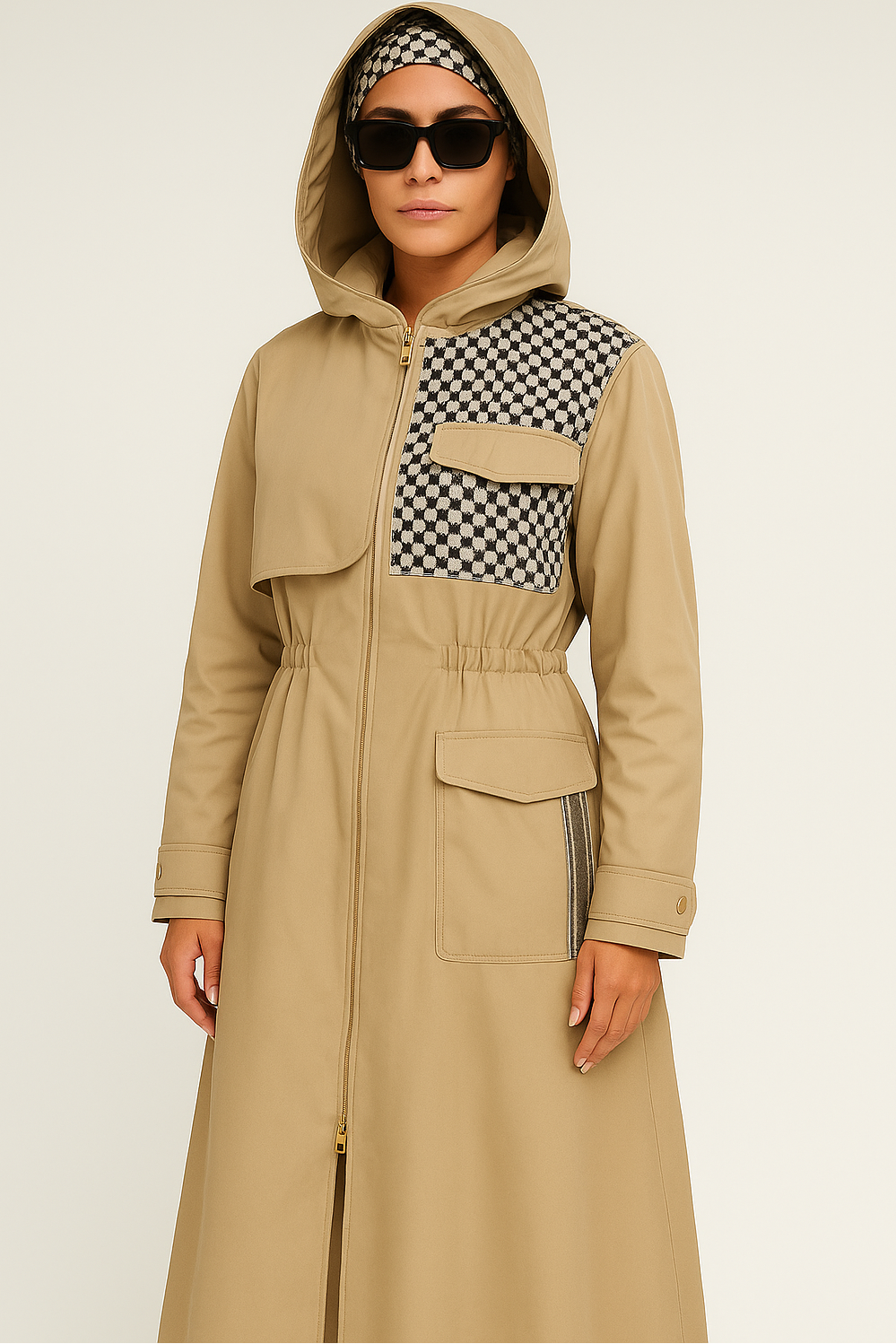 The Keffiyeh Luxe Trench