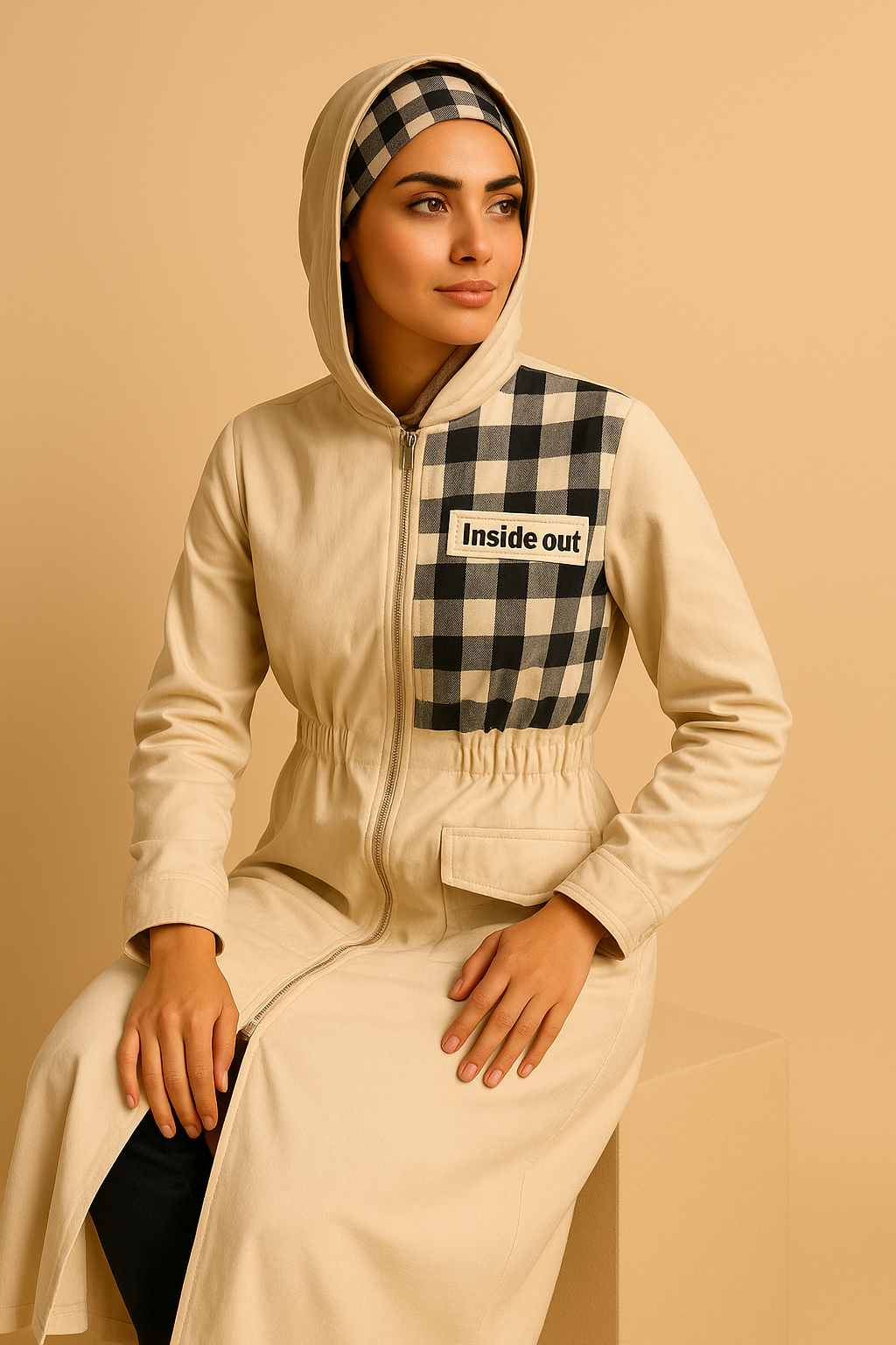 The Keffiyeh Luxe Trench