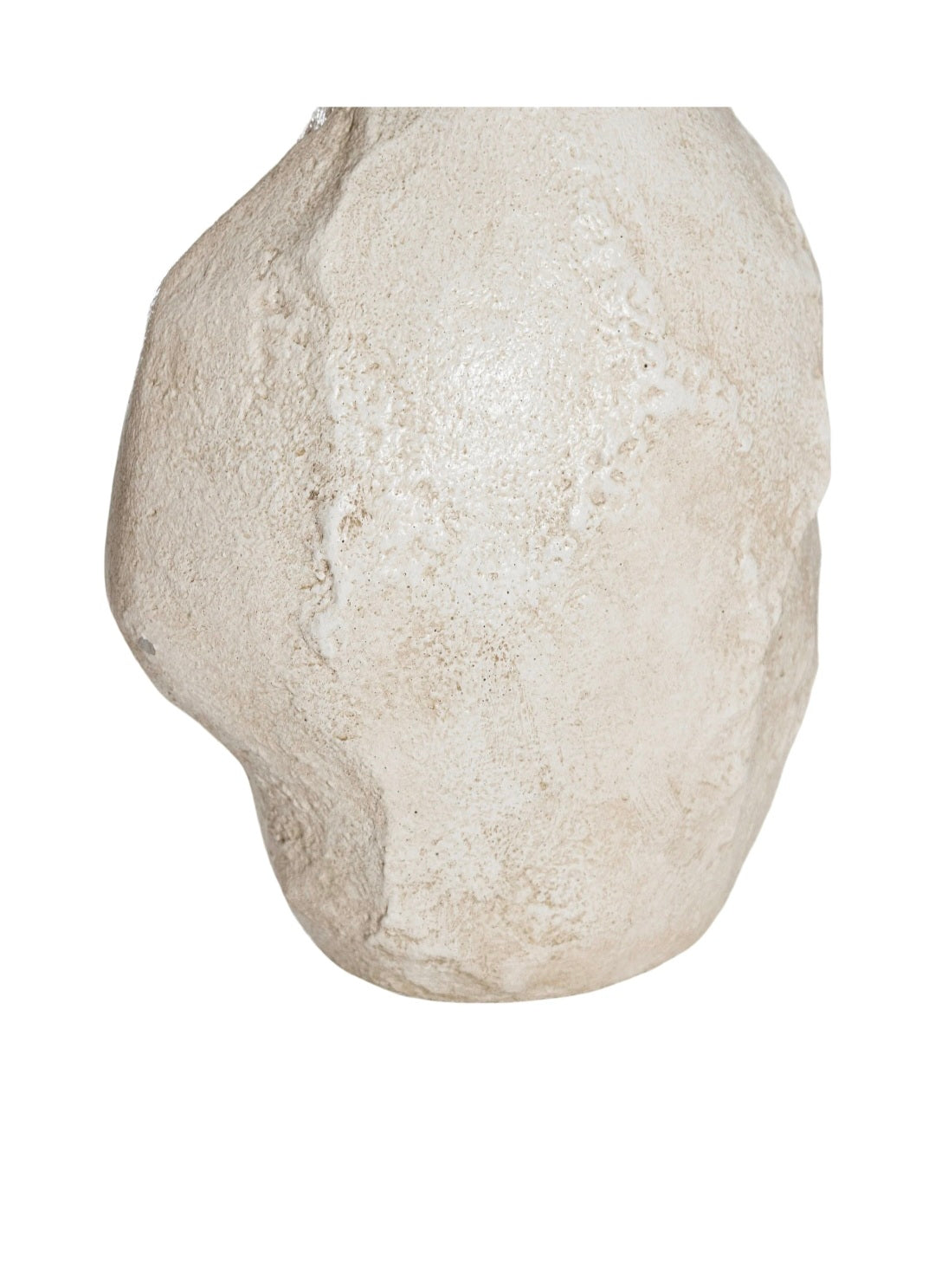 Mazuri Sculptural Vase White Wash Small