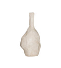 Mazuri Sculptural Vase White Wash Small