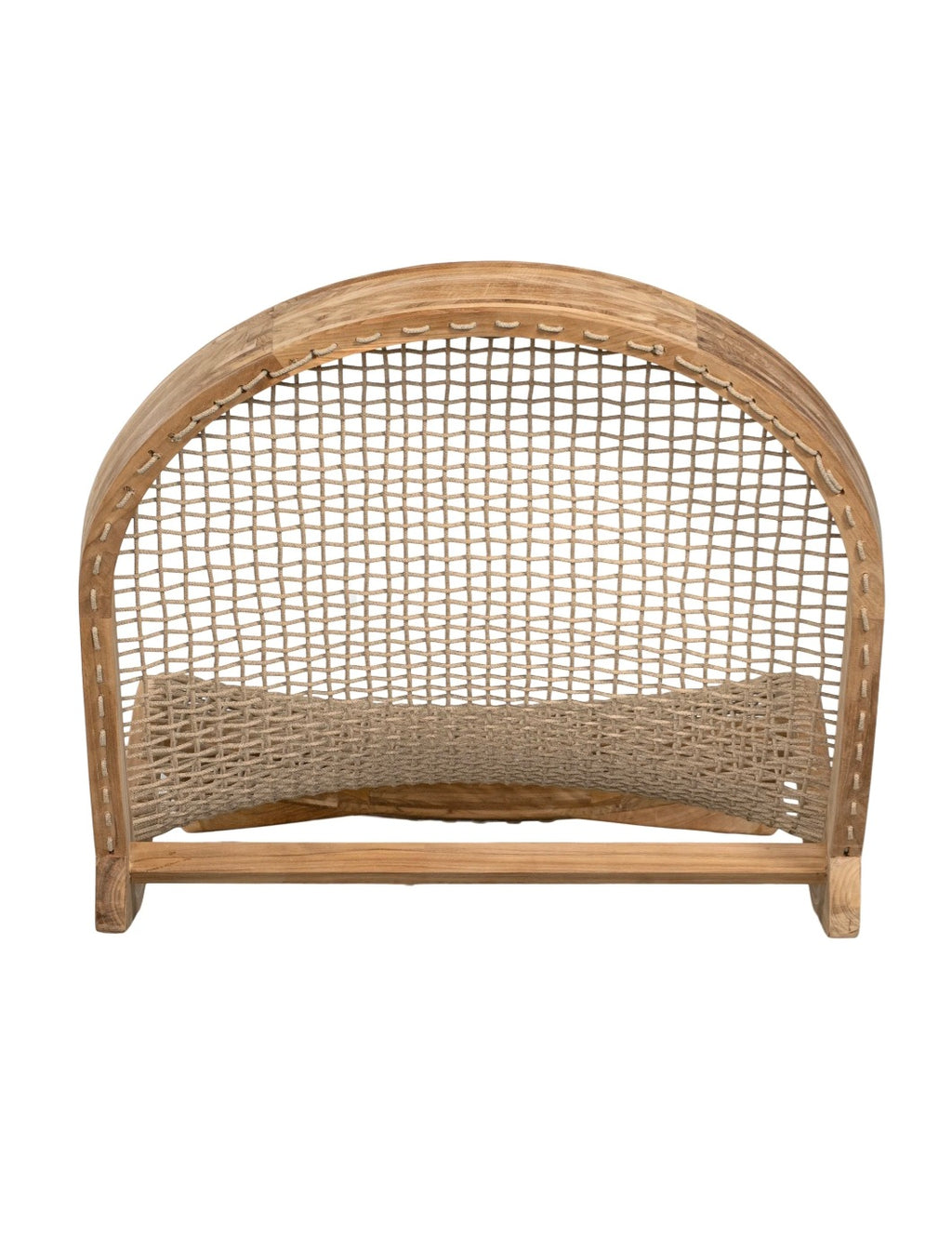 Corfu Curved Sun Lounger | Natural