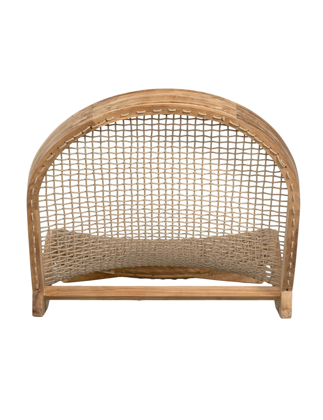 Corfu Curved Sun Lounger | Natural